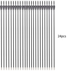Outdoor 31″ Fiberglass Arrows 24PCS Archery Target Arrows Practice Shooting