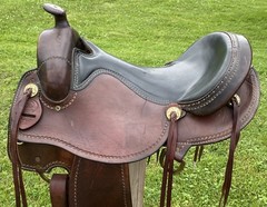 17″ ROCKING R Haflinger Trail Ranch Saddle~X-WIDE Tree~FJORD~GYPSY~Draft Cross