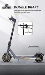 OKK-TEK V8 Electric Scooter 350W 36V 10.5aH Battery 15MPH 20.5mi Range 8.5″ Tire