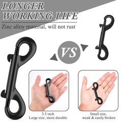 3.5 inch Double Ended snap Hooks,110lbs Metal Clips Load Capacity Zinc Alloy …