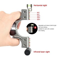 JTXCDFHMJ Slingshot,Stainless Steel Slingshot Flat Leather High-Precision Pro…