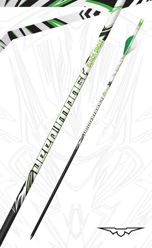 BLACK EAGLE DEEP IMPACT CRESTED FLETCHED ARROWS .001 400