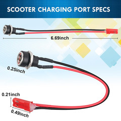 GOTRAX Compatible 5.5mm OD Charger Port: Durable, Easy Replacement for Scooters