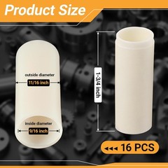 16 Pcs Nylon Trailer Leaf Spring Bushings 9/16″ I. D. x 1-3/4″ Length