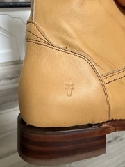 Frye Campus Low Heel Tall Riding Wide Calf Boots FR42112 Banana Women 9B