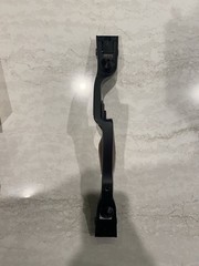 WNS Black Wolf 17” ILF Riser for recurve bow, Black, Wood Grip, Case, Box,Manual