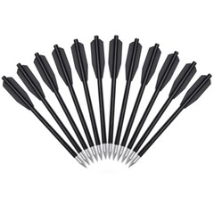 60pcs Crossbow Bolts 6.3″ Targeting Arrows Pistol Mini Crossbow 50-80lbs Black