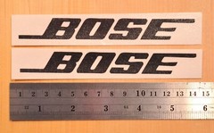 BOSE Permanent Adhesive Indoor/Outdoor Decal Stickers (Black) 5.5 in. long -2 pc
