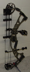 Loaded LEFT Handed Hoyt VTM 34 Bow Package- 55 to 65 lb – 26 to 31″ DL =Buckskin