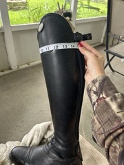 DeNiroBootCo Salento/2 Women’s Tall Riding Boots Black Leather US 38