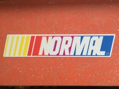 NASCAR NORMAL Bumper Funny gift Parody Skate Punk Truck Art Logo Sticker Decal