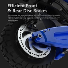 RD2 Electric Scooter for Adult 5000W Dual Motor 50 Mph Hydraulic Brake LED Light