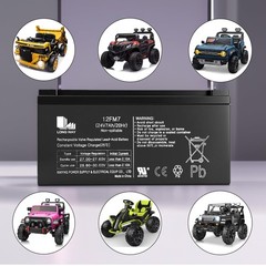 24v 7ah Battery for Ride on Toys car utv 12fm7 20hr 24 Volt Valve Regulated S…