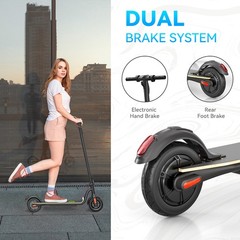 Megawheels Used Adult Electric Scooter Commuter Folding E-Scooter 5.2AH Battery