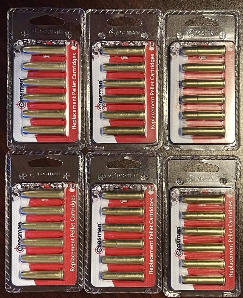 Crosman CRVLPEL6P .177 Pellet Revolver Cartridges – LOT of 36 Cartridges Total