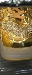 LED Light Up Roller Skate Shoes Glitter Gold Woowyet Size 12 Little Kid EUR 30