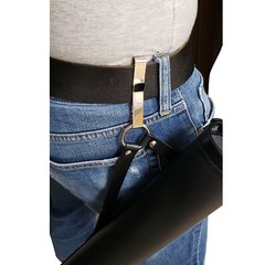 SAS Leather Tube Hip Quiver Arrow Holder With Belt Clip 17″ Long Target Range