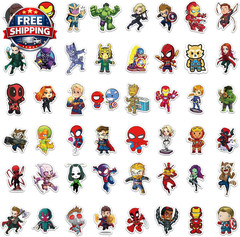 200PCS Cool Character Stickers for Water Bottles Skateboard Luggage Laptop Bumpe
