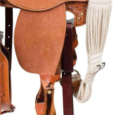 Western Hand Floral Tooled Roping Trail Saddle Leather Ranch Work Pleasure Horse