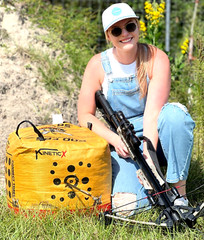 Morrell Yellow Jacket Kinetic X Archery Target | For Crossbows 4 sides 500 FPS