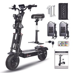 Foldable Dual Motor 14″ 10000W 50A Strong Power Electric Scooter Fast Speed Necg
