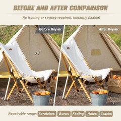 OAZ 16×79″ Canvas Repair Patch Self-Adhesive Waterproof Fabric Tent Awning Boat