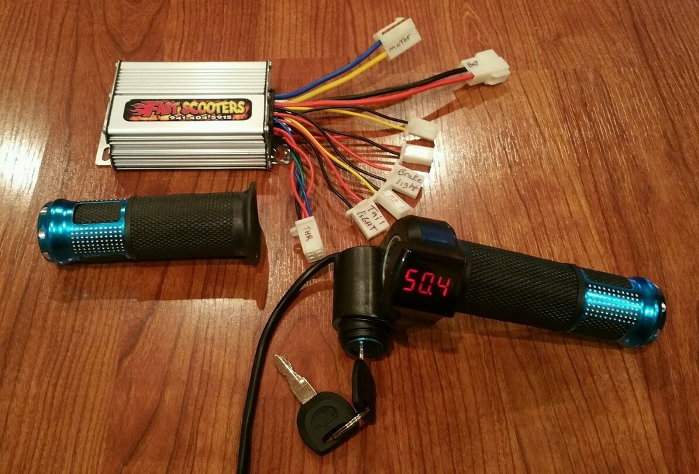 48V – 1000 Watt Controller and LED Digital throttle (Brushed Motor) Ebike e bike