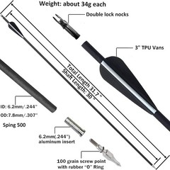 60» 30-50lbs Archery Recurve Bow Wooden Bow & 12pcs Arrows For Target Hunting