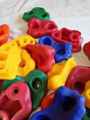 Lot Of 30 Rock Climbing Holds **No Bolts**