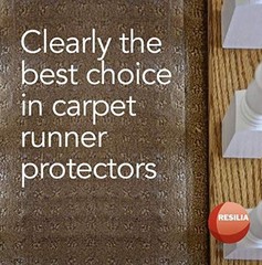 Clear Vinyl Plastic Floor Runner/Protector – 27″ x 25′ – Low Pile Carpet