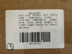 (12) Rose City PO Cedar NIGHTFALL 5S 11/32″ PAINTED & MATCHED 40-45# Arrows [v3]