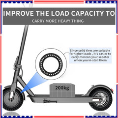50/75-6.1 Tubeless Solid Tires for Electric Scooter,8 1/2 x2 Tire for Gotrax GXL