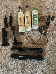 HPA polarstar jack converted G&G cm18 mod 1 plus full setup(mags,bbs,vest,helmet