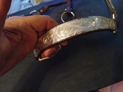 used horse show halter silver