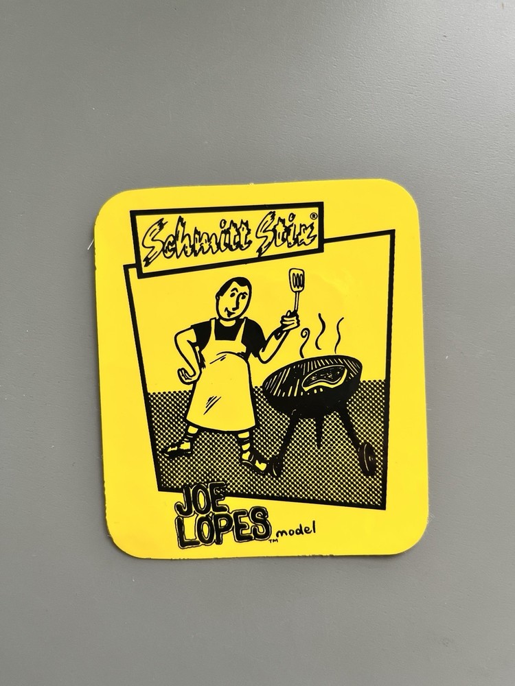SCHMITT STIX JEFF LOPES BBQ NOS SKATEBOARD DECK STICKER
