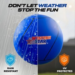 Western Star Tetherball Game Set – Soft-Touch Tether Ball Full Size, Blue