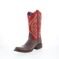 Dingo True Grit DI-141 Mens Brown Leather Pull On Cowboy Western Boots 7