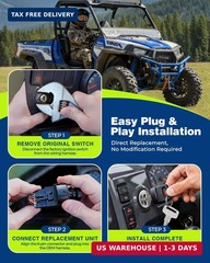 Ignition Switch with Key 3 Position 6 Pins for 2001-2018 Polaris Ranger RZR Spor