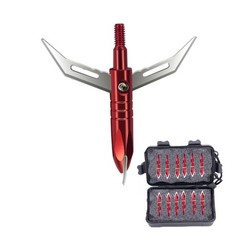 12pcs Ultra-Sharp Arrow Broadheads Bag Tips Hunting Reliable Archery Accessories