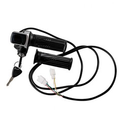24V 36V 48V Electric Motor Controller Throttle Grips w/Key for 4 Wheeler Go Kart