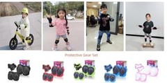 Kids Protective Gear Set SHENMOREN Knee Pads for Kids 3-10 Years Toddler red