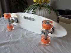 Brand new STM Mini Skate Board – 23 in length x 6.2 in width. Wheels Lights Up!