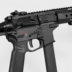 WE 6mmGBB Airsoft SMG, Adjustable Hop-Up, Semi/Full Auto Modes, 320-350 FPS