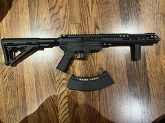 Double Eagle EK47 Airsoft AEG Rifle With CTR Stock