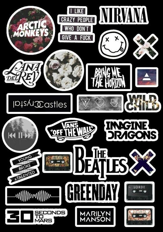Sticker Pack Set 25 pcs Cool stickers