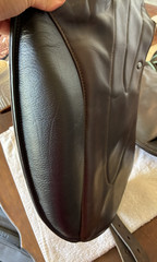 WOW SADDLE DRESSAGE FLAPS – custom color combo! Dark brown w/ black fixed block