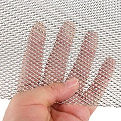 AggAuto Universal Car Grill Mesh 40″x13″ – Aluminum Alloy 36mm Rhombus