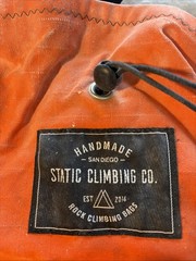 Static Climbing Co. Rock Climbing Bag – Orange – Well Loved “used”