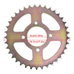 44″ Go Kart Live Axle Kit Sprocket+Brake Disc+Chain+Brake assembly+wheel hubs