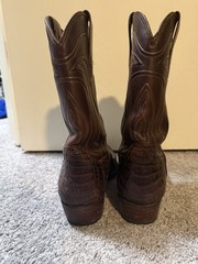 Tecovas Men’s Brown Caiman Leather Western Cowboy Boots US 10 MPN 1004